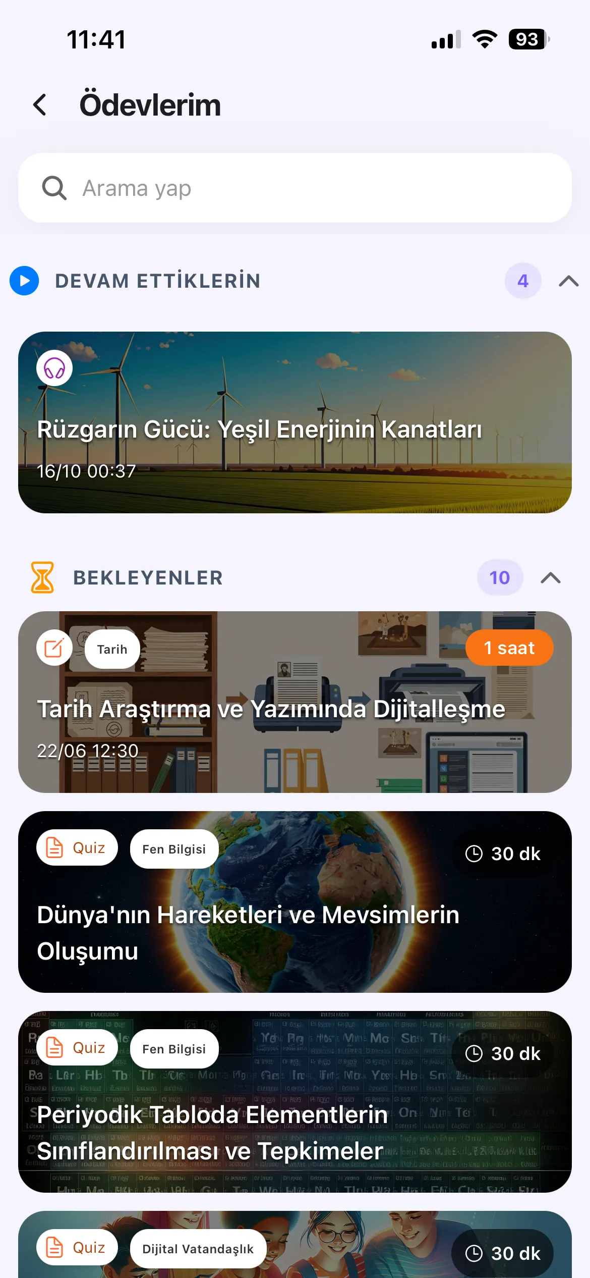 Ödevlerim
