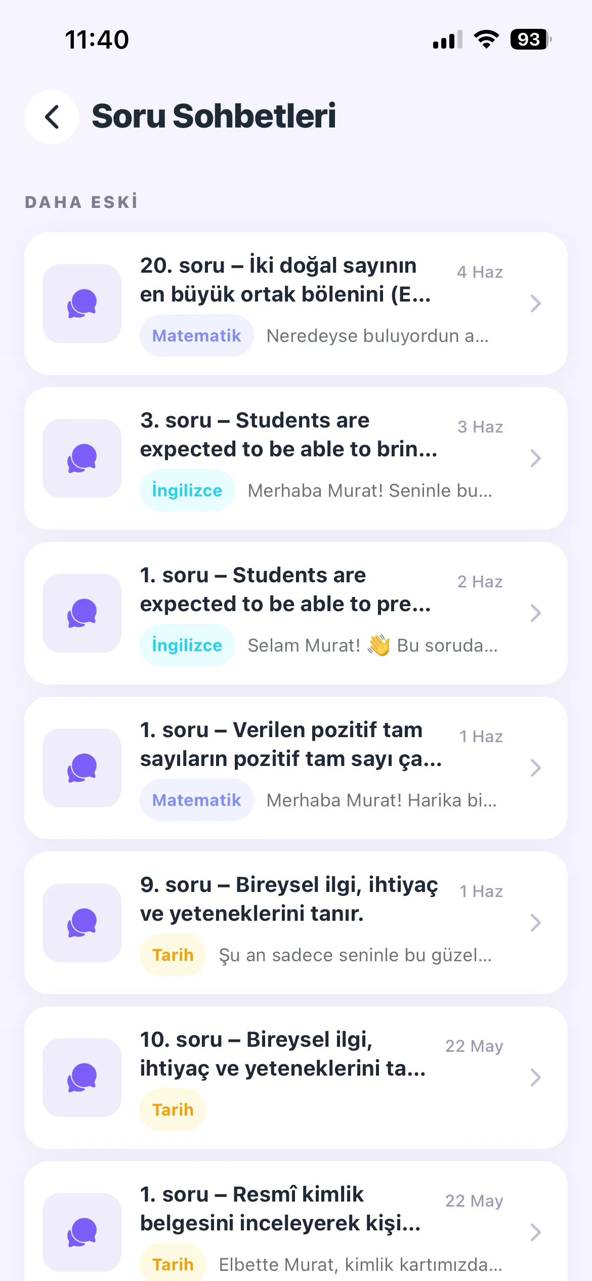Soru Sohbetleri
